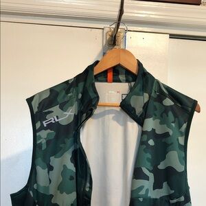 Ralph Lauren RLX Green Camouflage Golf Vest size M